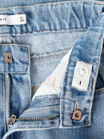 NAME IT Brede Jeans Rose Light Blue Denim Emb